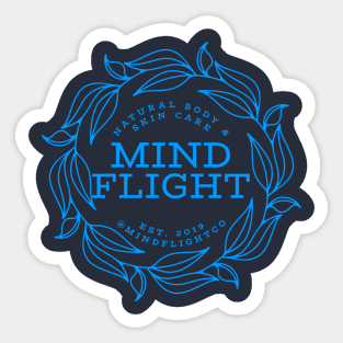 Mind Flight Leaf Circle Sticker